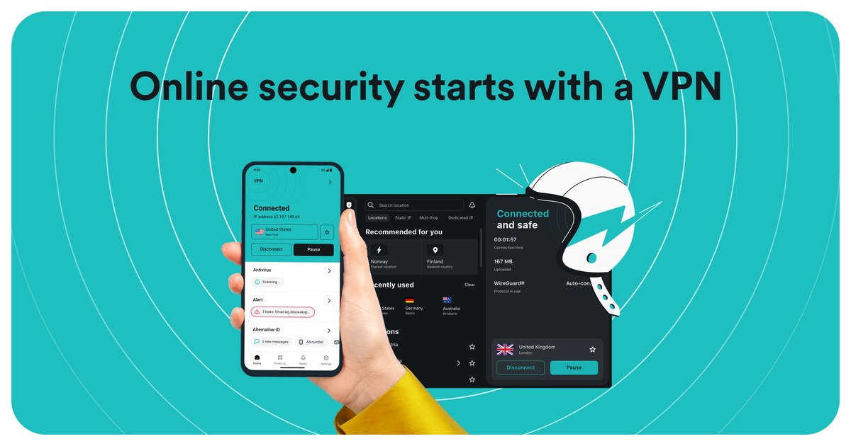 Surfshark interface